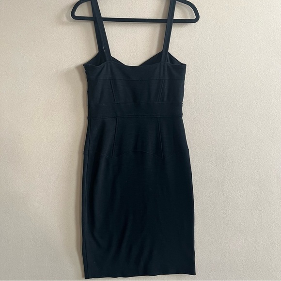 Diane Von Furstenberg Slippery Bodycon Dress  Black Classic Knee Length size 8 - Picture 6 of 12
